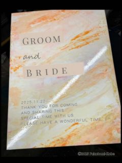 イタリア製特殊塗り素材の質感と陰影が特徴的なメモリアルボード作品